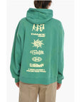 Holzweiler Back Printed Brushed Cotton RIVERS LOGOS Hoodie