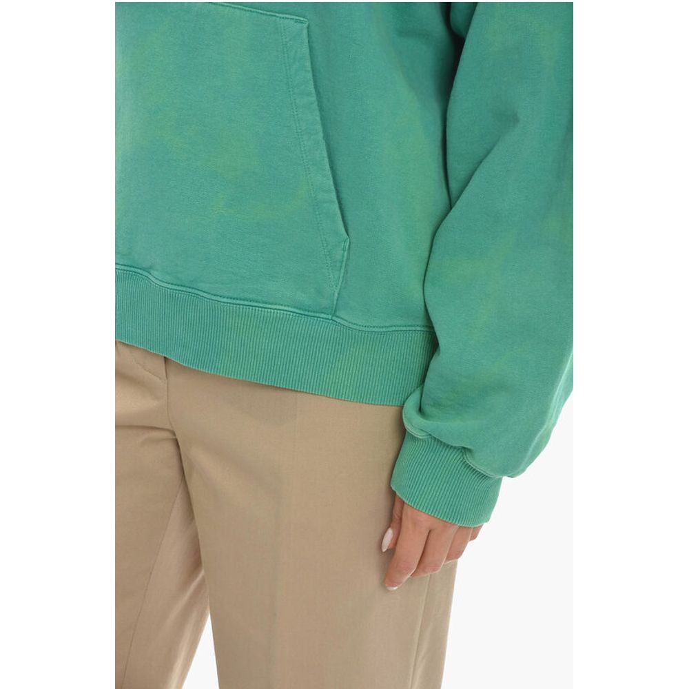 Holzweiler Back Printed Brushed Cotton RIVERS LOGOS Hoodie