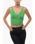 Samsoe Samsoe V-Neck Knitted KAYA Crop Top