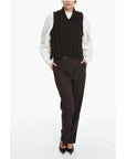 Samsoe Samsoe Cable Knit Sleeveless HUSKE V-Neck Sweater Sleeveless