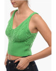 Samsoe Samsoe V-Neck Knitted KAYA Crop Top