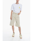 Samsoe Samsoe Denim REBECCA Shorts with Visible Stitching