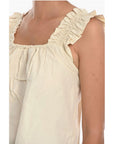 Samsoe Samsoe Solid Color GILL Top With Pleated