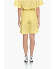 Samsoe Samsoe Solid Color KAREN Shorts with Perforated Motif