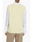 Samsoe Samsoe V-Neck KRISTA Knitted Vest with Contrasting Stitching