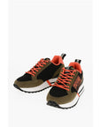 Versace JEANS COUTURE Mesh NEW SPIKE Sneakers with Suede Trims and C