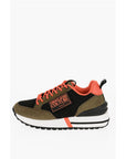 Versace JEANS COUTURE Mesh NEW SPIKE Sneakers with Suede Trims and C