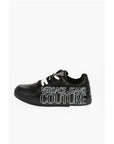 Versace JEANS COUTURE Leather STARLIGHT Low Top Sneakers with Printe