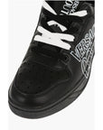 Versace JEANS COUTURE Leather STARLIGHT Low Top Sneakers with Printe