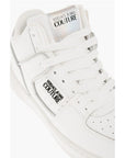 Versace JEANS COUTURE Leather MEYSSA Sneakers with Iridescent Detail