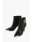 Versace JEANS COUTURE Faux Leather SCARLETT Booties with Side Zip an