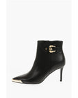 Versace JEANS COUTURE Faux Leather SCARLETT Booties with Side Zip an