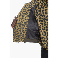 Dior Leopard Printed Bomber Jacket