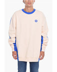 Honey Fucking Dijon Two-Tone Fleeced Cotton Crew-neck Sweatshirt