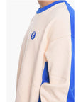Honey Fucking Dijon Two-Tone Fleeced Cotton Crew-neck Sweatshirt