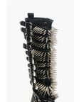Philipp Plein Leather Lace-up Boots with All-Over Studs 4.5cm