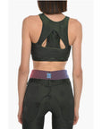 Off-White NIKE Double-layered Active Top in Stripe Motif