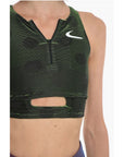 Off-White NIKE Double-layered Active Top in Stripe Motif
