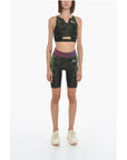 Off-White NIKE Double-layered Active Top in Stripe Motif