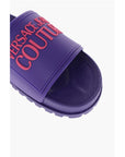 Versace JEANS COUTURE Rubber SHELLY Slides with Embossed Logo