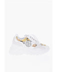 Versace JEANS COUTURE Baroque Motif Sneakers with Suede Details 7cm