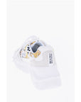 Versace JEANS COUTURE Baroque Motif Sneakers with Suede Details 7cm