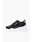 Versace JEANS COUTURE Leather SPEEDTRACK Sneakers with Golden Detail