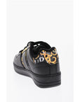 Versace JEANS COUTURE Leather MEYSSA Low-Top Sneakers with Baroque M