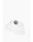 Versace JEANS COUTURE Leather Low-Top Sneakers with Maxi Decorative