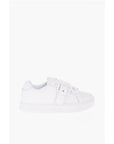 Versace JEANS COUTURE Leather Low-Top Sneakers with Maxi Decorative