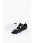 Versace JEANS COUTURE Leather and Fabric SPEEDTRACK Sneakers with Me