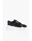 Versace JEANS COUTURE Leather and Fabric SPEEDTRACK Sneakers with Me
