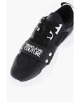 Versace JEANS COUTURE Leather and Fabric SPEEDTRACK Sneakers with Me