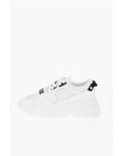 Versace JEANS COUTURE Leather and Fabric SPEEDTRACK Sneakers with Me