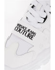 Versace JEANS COUTURE Leather and Fabric SPEEDTRACK Sneakers with Me