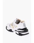 Versace JEANS COUTURE Leather Sneakers with Baroque Detail 6cm