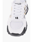 Versace JEANS COUTURE Leather Sneakers with Baroque Detail 6cm