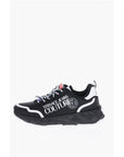 Versace JEANS COUTURE Fabric ATOM Sneakers with Printed Contrasting