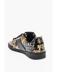 Versace JEANS COUTURE Baroque Motif Patent Leather BROOKLYN Low-Top
