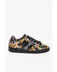 Versace JEANS COUTURE Baroque Motif Patent Leather BROOKLYN Low-Top