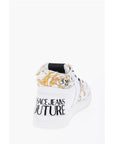 Versace JEANS COUTURE Baroque Printed Leather STARLIGHT High-Top Sne