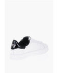 Versace JEANS COUTURE Textured Leather COURT 88 Sneakers with Contra