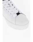 Versace JEANS COUTURE Textured Leather COURT 88 Sneakers with Contra