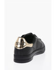 Versace JEANS COUTURE Textured Leather Low-Top Sneakers with Golden