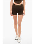 Cotton Citizen Ribbed Shorts with Distressed Detailing