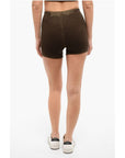 Cotton Citizen Ribbed Shorts with Distressed Detailing