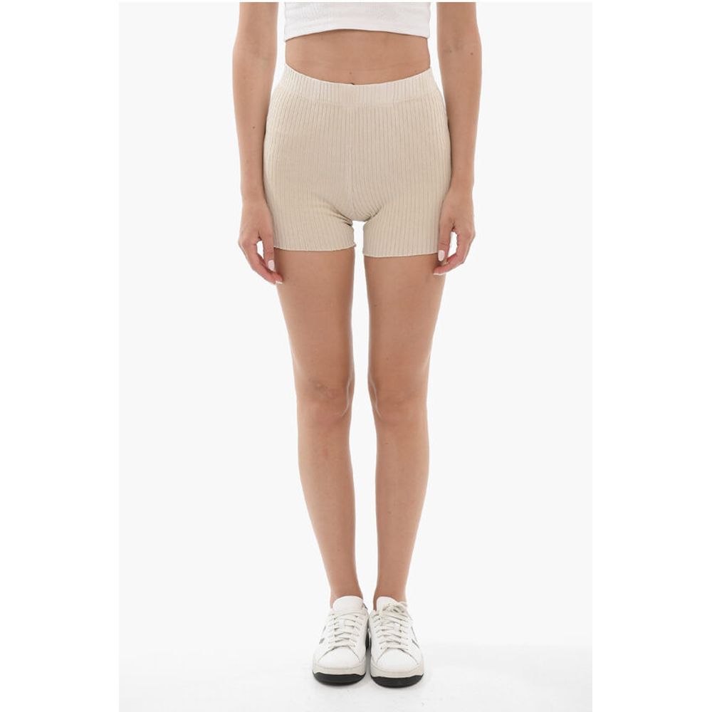 Cotton Citizen Stretch Cotton Ribbed Shorts