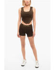 Cotton Citizen Ribbed Shorts with Distressed Detailing