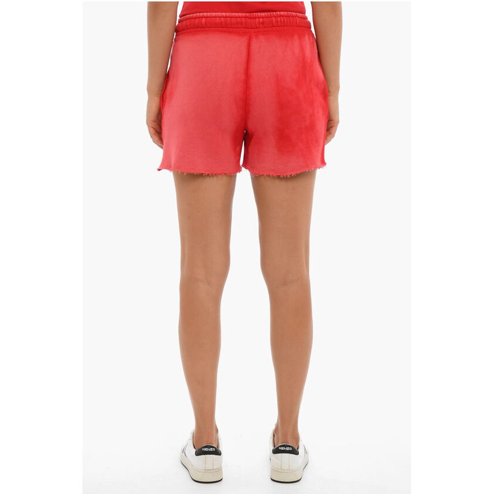Cotton Citizen Brushed Cotton Shorts With Raw Cut Bottom