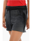 Cotton Citizen Brushed Cotton Shorts With Raw Cut Bottom